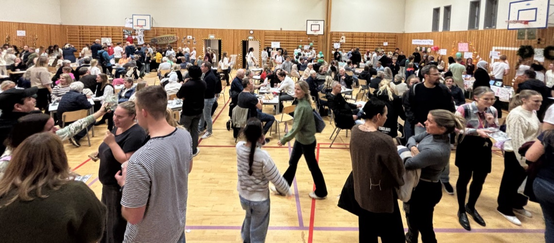 Det var fullt i gymsalen