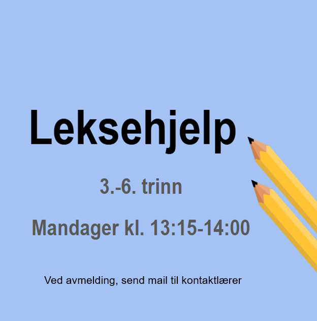 Påmelding til leksehjelp